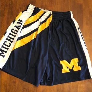 University of Michigan basketball style short